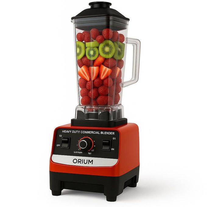 orium 2l heavy duty commercial blender – black/red