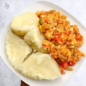Yam & Egg Sauce
